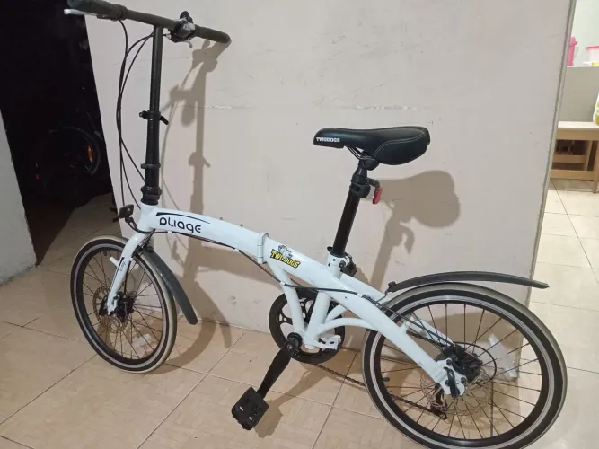 BIKE DOBRÁVEL TWO DOGS PLIAGE ARO 20 FRIOS A DISCOS IMP.