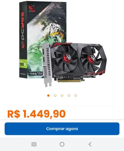 Troco GTX 1050Ti 4GB Placa de Vídeo nVidia GeForce Leia Caixa Pôster