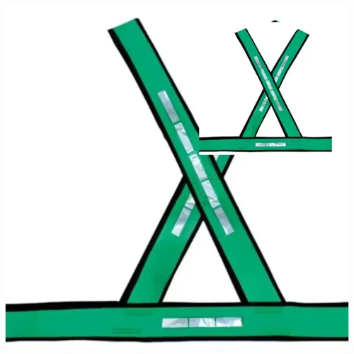 Colete sinalizador verde Em X - Unidade