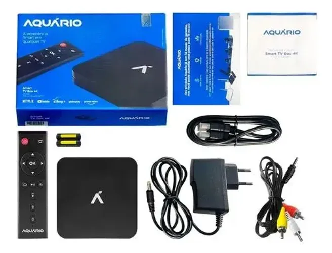 Tv box Aquário Plus STV-3000  padrão 4K 