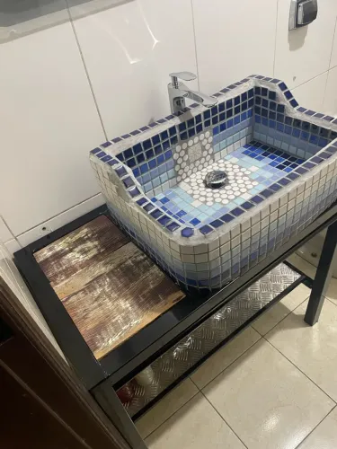 Pia azulejos artesanais 