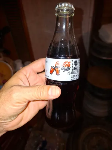 Garrafa antiga coca cola light