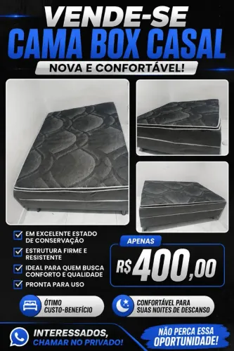 Cama box casal
