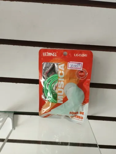 ? Fone de Ouvido com Fio LE-0241 - Estéreo, Confortável, Som Nítido para Celular