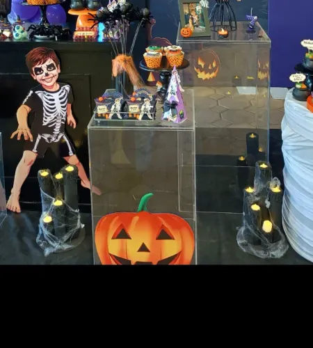 Velas artesanais para ornamentação de halloween