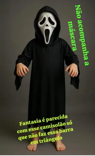 Fantasia Pânico Serve Tam 6 a 8 anos