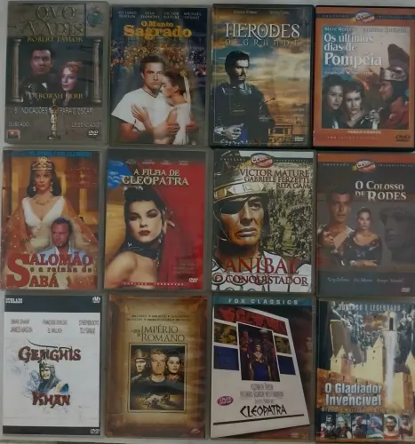 12 DVDs DE ÉPICOS LOTE R$ 60