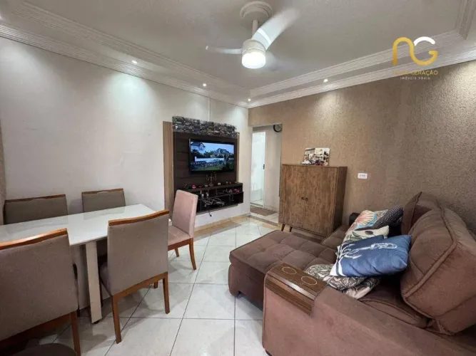 Apartamento com 2 dormitórios à venda, 75 m² por R$ 300.000,00 - Boqueirão - Praia Grande/