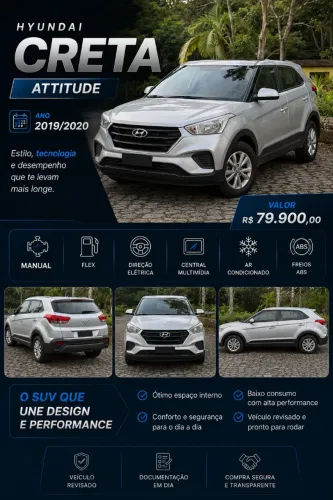 Hyundai Creta Attitude 1.6 16V Flex Mec. 2020