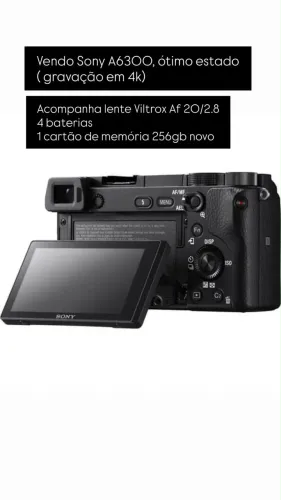 Câmera Sony A6300 ( gravação 4k)