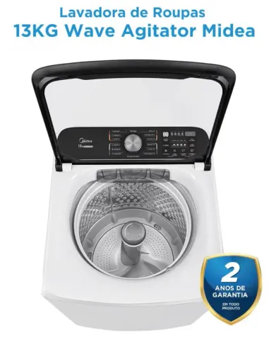 Máquina de lavar midea 13 kilos nova na caixa com nota fiscal