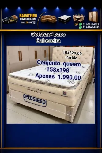 Cama queen conjunto completo