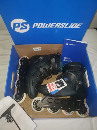 Patins Inline Powerslide Imperial 2024 - Tamanho 41/42 BR - RARIDADE POUQUÍSSIMO USO!