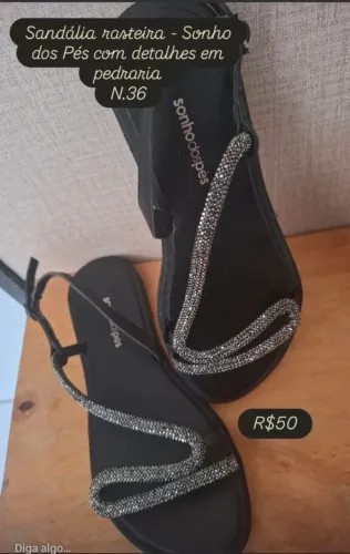 Sandália rasteira n.36