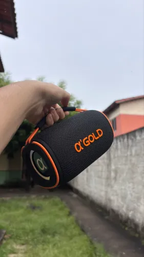 Caixa de Som Bluetooth aGold Resistente a Água IPX6 20W de Potencia