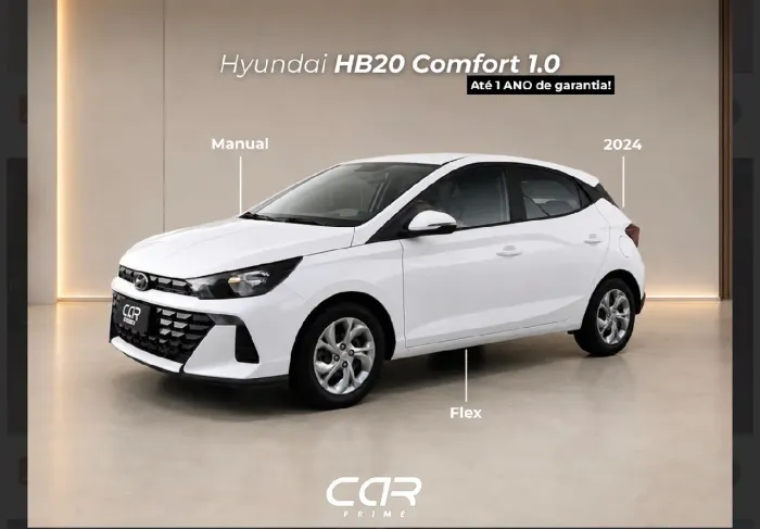 Hyundai HB20 Comfort 1.0 Flex 12V Mec. 2024