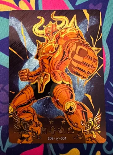 Carta Aldebaram de Ouro Arte Especial Cavaleiros do Zodiaco