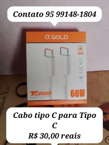 Cabo Tipo C para Tipo C - 60w Gold