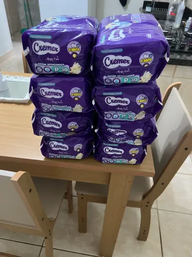 Lote de 8 Fraldas Cremer Tamanho P