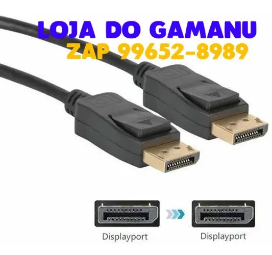 Cabo Displayport 144 hz 1.5m, Vermelho