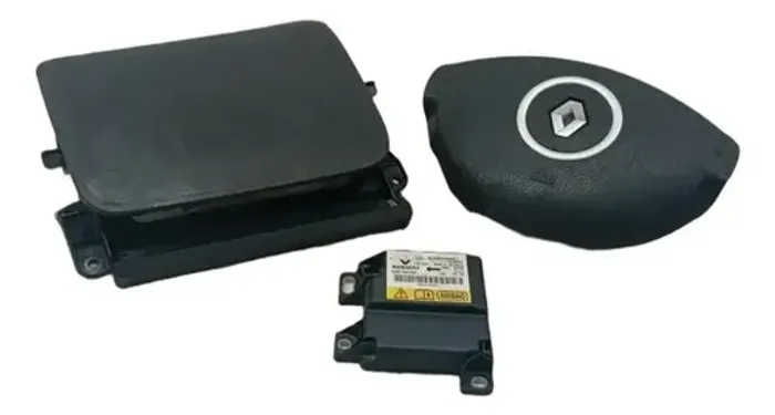 Kit Airbag Modulo Bolsa Renault Clio 1.0 2013 2014 Detalhe Preto