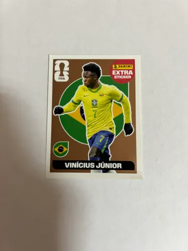 Figurinha Extra Sticker Vinícius Júnior Bronze