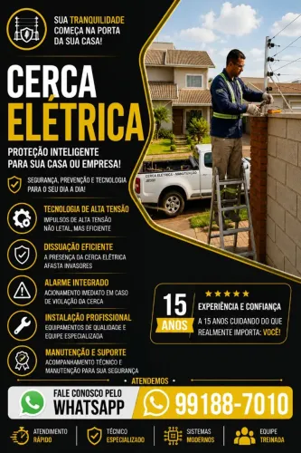 Cerca Elétrica: Segurança e Inibição contra intrusos