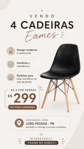 CADEIRAS EAMES - sala de jantar