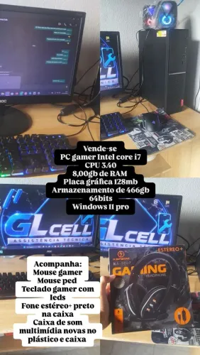 Vendo Pc gamar i7 windows 11 pro
