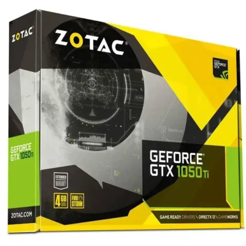 Placa de Video ZOTAC GeForce GTX 1050 Ti 4GB OC 128Bit GDDR5, ZT-P10510B-10L. USADA