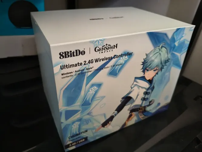 Controle 8bitdo edição especial genshin impact