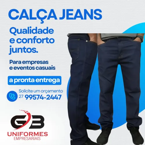 Calça jeans masculina Premium 