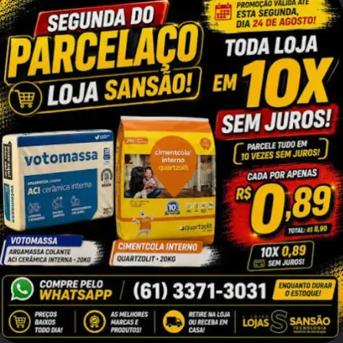Argamassa Votomassa AC1 Cerâmica Interna 20 kg - Lojas Sansão