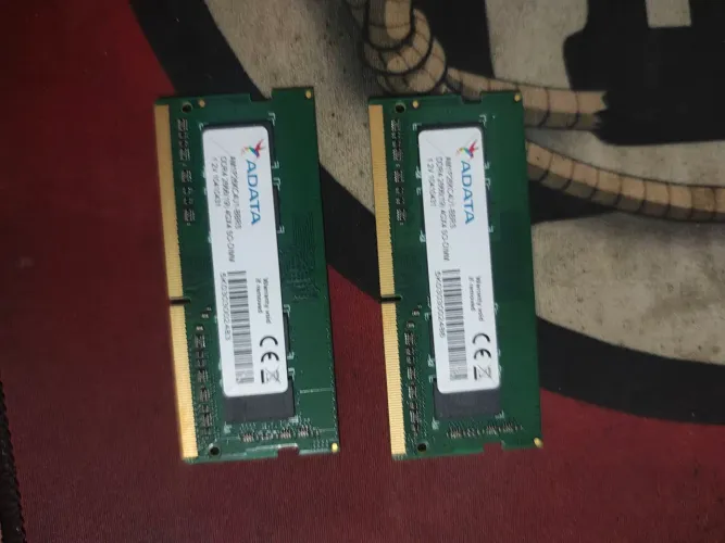 2 pentes de memória ram 4gb 3200 mhz ddr4 de notebook no precinho