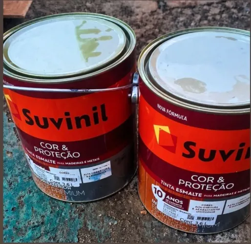 Kit tinta suvinil proteção total,3,600 litros ,observação:pinta madeira ,metal e paredes