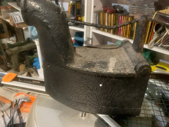 ferro de passar roupa antigo a brasa