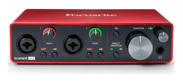 INTERFACE DE ÁUDIO FOCUSRITE SCARLETT 2i2 