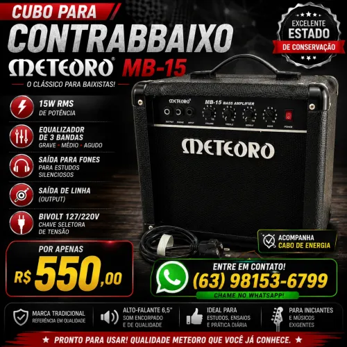 Cubo Meteoro MB15 para Contrabaixo