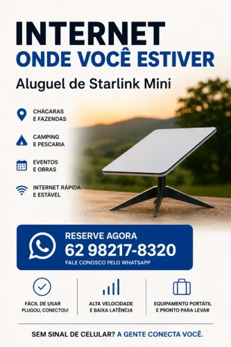 STARLINK (Mini) - Aluguel de internet via satélite