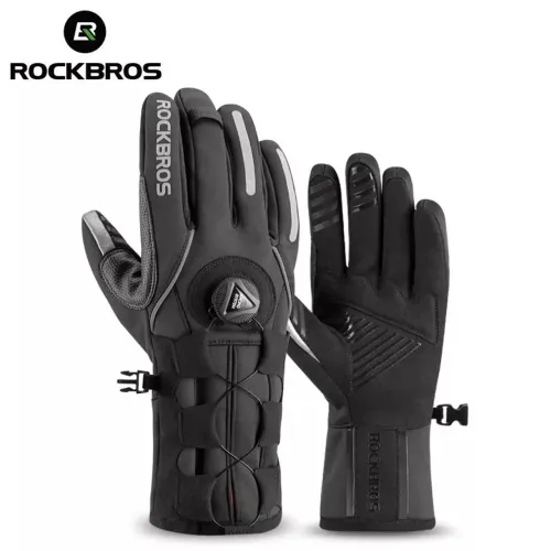 Luva dedo longo rockbros ciclismo e moto