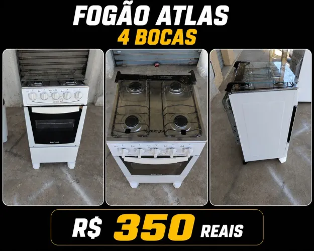 FOGÃO 4 BOCAS TOP