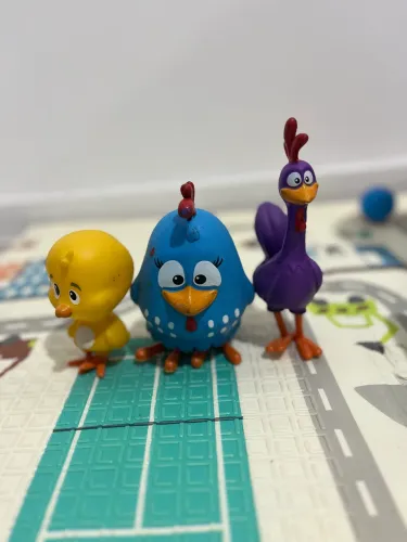 Trio em vinil da galinha pintadinha 