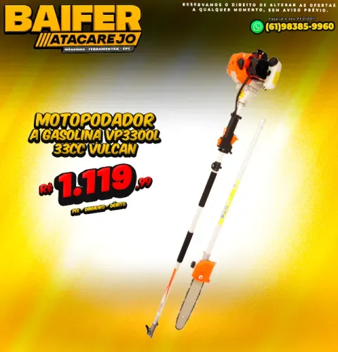 Motopodador a Gasolina VP3300L 33cc Vulcan