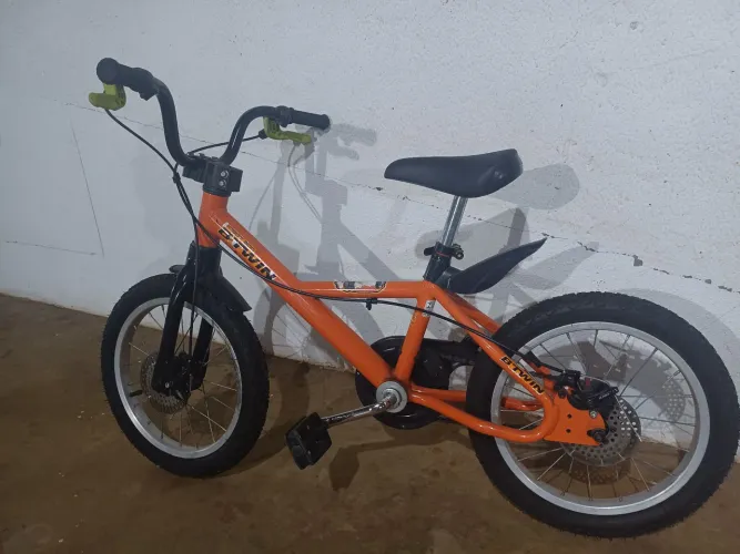 Bicicleta Infantil Laranja B'Twin Robot 500 Aro 16 - Decathlon