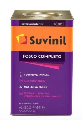 Tinta acrílica Suvinil branco fosco 