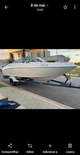 Lancha ventura 195 com motor optmax 135 com 310 horas(conjunto 2010)e carreta rodoviaria.