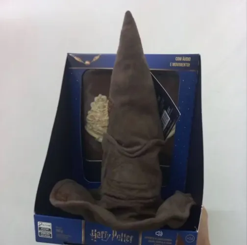Chapéu Hary Potter cacau show fala e movimenta