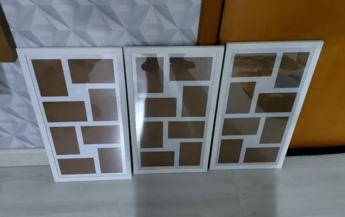 Memória board. São três para 8  fotos 10 × 15 e 4 de 15 × 21.