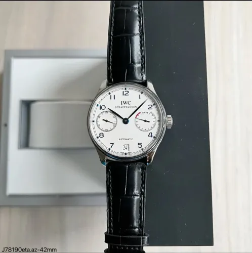 Relógio IWC Cronograph White Silver ETA Suíço Exclusivo