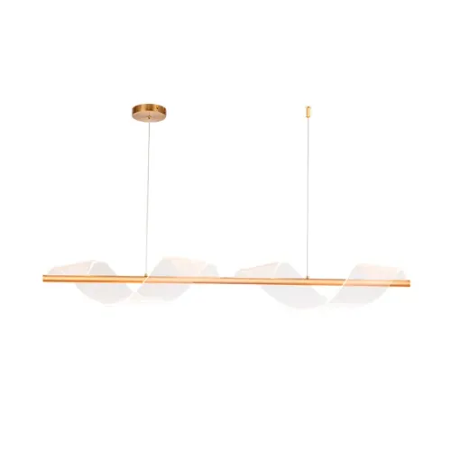 Pendente Lumier Clear 8w 90cm Dourado